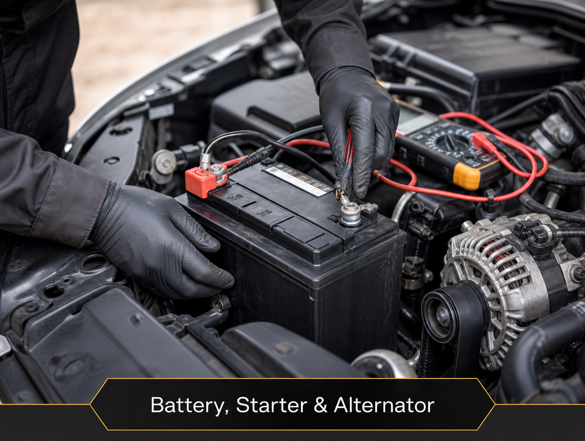Battery, Starter & Alternator